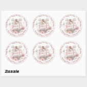 Sticker Rond Ajouter le nom Fairy Princess (Feuille)