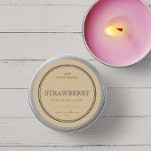 Sticker Rond Ajouter Marque Classic Grey Bordure Kraft Étiquett