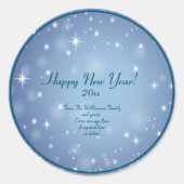 Sticker Rond Ajouter Nom de l'organisation familiale Bonne anné (Devant)