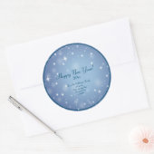 Sticker Rond Ajouter Nom de l'organisation familiale Bonne anné (Enveloppe)