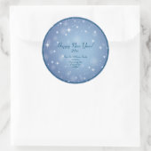 Sticker Rond Ajouter Nom de l'organisation familiale Bonne anné (Sac)