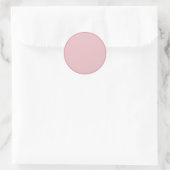 Sticker Rond Ajouter un nom de texte modèle vierge couleur unie (Sac)