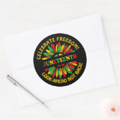 Sticker Rond Ajouter un nom Modifier le texte Junetten Sunflowe (Enveloppe)