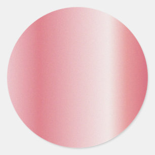 Sticker Rond Ajouter un texte monogramme nom logo rose or vierg