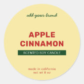 Sticker Rond Ajouter une marque entièrement personnalisée Coule (Devant)