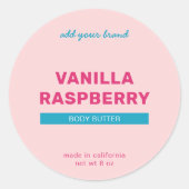 Sticker Rond Ajouter une marque entièrement personnalisée Coule (Devant)