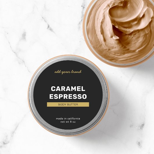 Sticker Rond Ajouter une marque entièrement personnalisée Coule