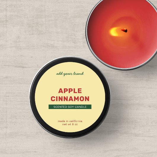 Sticker Rond Ajouter une marque entièrement personnalisée Coule