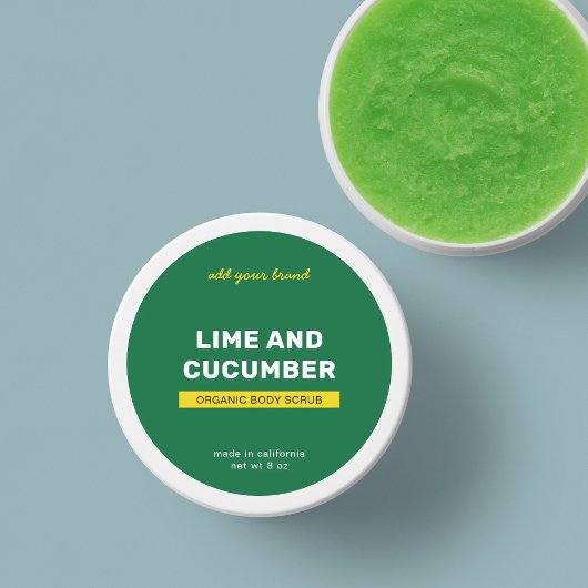 Sticker Rond Ajouter une marque entièrement personnalisée Coule