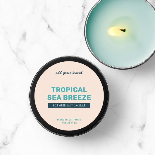 Sticker Rond Ajouter une marque entièrement personnalisée Coule