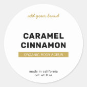 Sticker Rond Ajouter une marque entièrement personnalisée Coule (Devant)