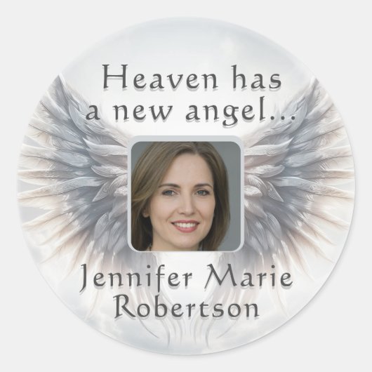 Sticker Rond Ajouter une photo | Memorabilia (Devant)