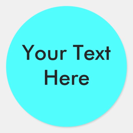 Sticker Rond Ajouter Votre Image Ou Votre Texte Ici (Devant)