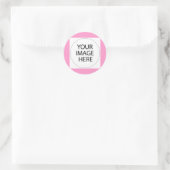 Sticker Rond Ajouter Votre Image Ou Votre Texte Ici (Sac)