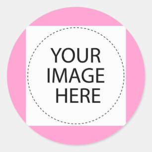 Sticker Rond Ajouter Votre Image Ou Votre Texte Ici