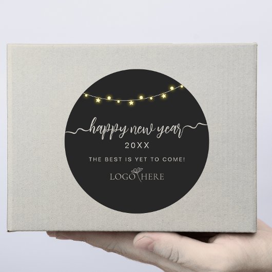 Sticker Rond Ajouter votre logo aux nouvelles années