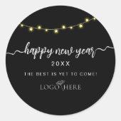 Sticker Rond Ajouter votre logo aux nouvelles années (Devant)