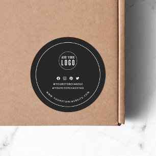 Sticker Rond Ajouter Votre Logo Couleur Personnalisée Social Me