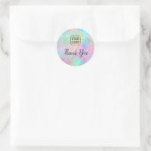 Sticker Rond ajouter votre logo merci (Sac)