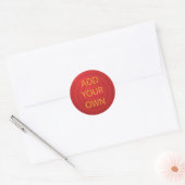 Sticker Rond Ajouter votre propre (Enveloppe)