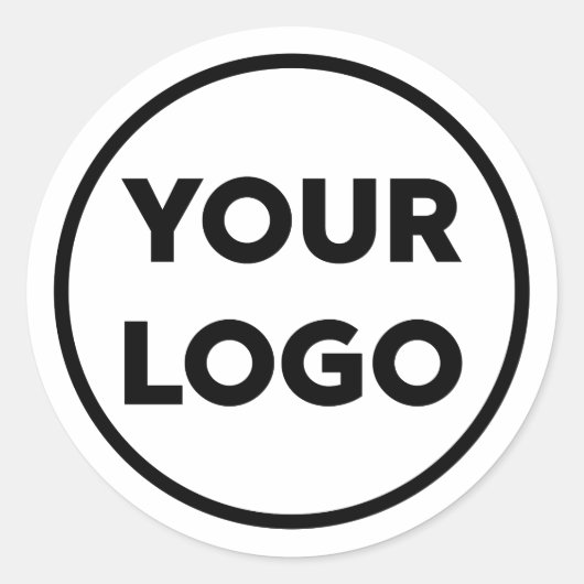 Sticker Rond Ajouter votre propre logo d'entreprise (Devant)