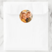 Sticker Rond Ajouter votre propre photo (Sac)
