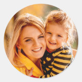 Sticker Rond Ajouter votre propre photo (Devant)