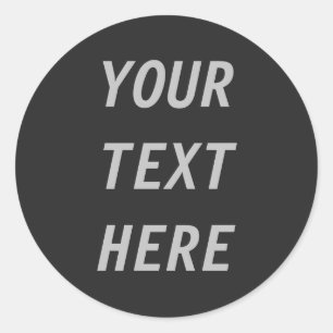 Sticker Rond Ajouter votre propre texte