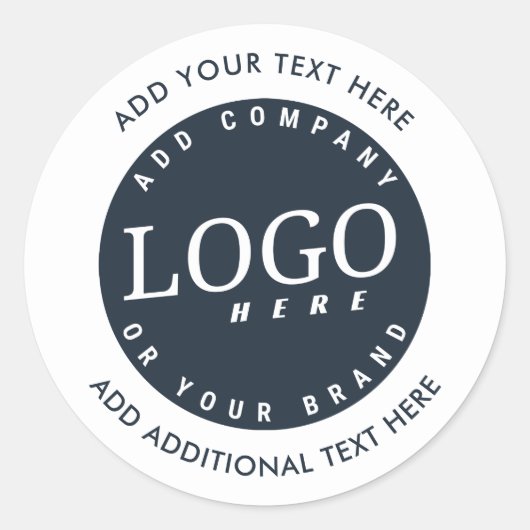 Sticker Rond Ajouter votre propriétaire d'entreprise de logo pe (Devant)