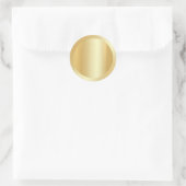 Sticker Rond Ajouter votre texte Modèle vierge personnalisé Fau (Sac)