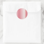 Sticker Rond Ajouter votre texte Télécharger le logo Rose Modèl (Sac)