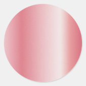 Sticker Rond Ajouter votre texte Télécharger le logo Rose Modèl (Devant)