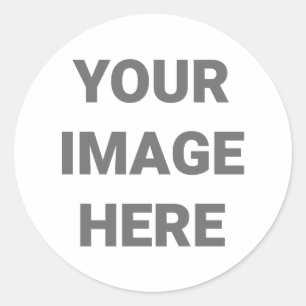 Sticker Rond Ajoutez Votre Conception Photo À Votre Propre 