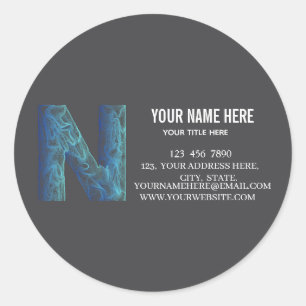 Sticker Rond Ajoutez votre logo personnalisé cercle professionn