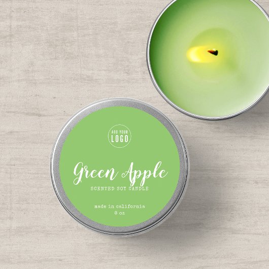 Sticker Rond Ajoutez votre logo, script couleur personnalisé et