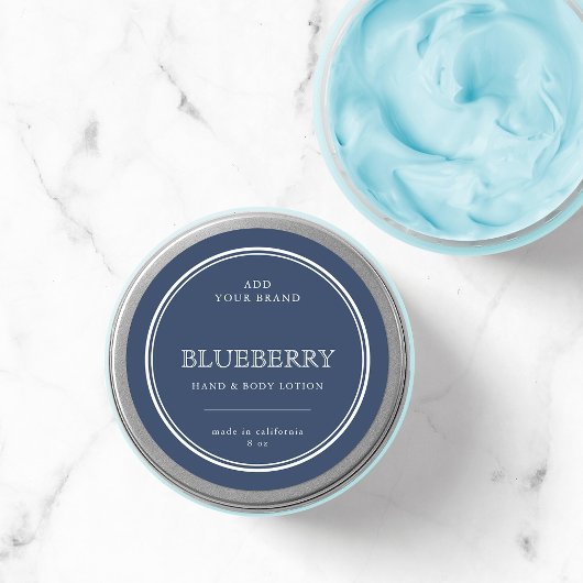 Sticker Rond Ajoutez votre marque Classic Custom Colours Étique