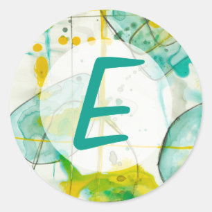 Sticker Rond Ajoutez votre nom   Splish Splash I