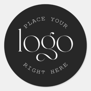 Sticker Rond Ajoutez votre propre logo d'entreprise personnalis