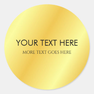 Sticker Rond Ajoutez Votre Texte Nom Monogramme Initial Modèle