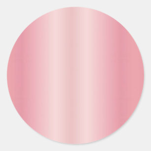 Sticker Rond Ajoutez Votre Texte Nom Monogramme Mignon Rose Dor