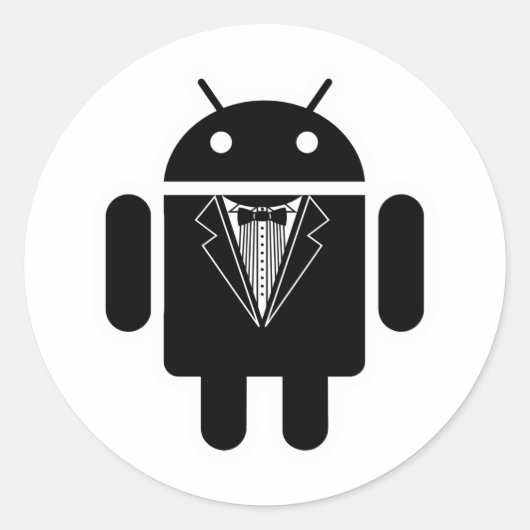 Sticker Rond Ajuster Android (Devant)