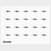 Sticker Rond ak47 (Feuille)