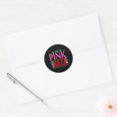 Sticker Rond Aka Rose devient rouge pour la sensibilisation à l (Enveloppe)