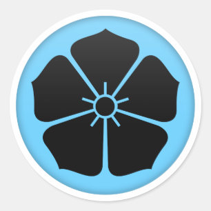 Sticker Rond Akechi Clan Kamon