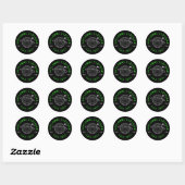 Sticker Rond Akflamme.co (Feuille)