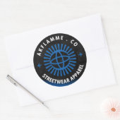 Sticker Rond Akflamme.co (Enveloppe)