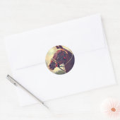 Sticker Rond Akhal Teke (Enveloppe)