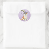 Sticker Rond Akita Witch (Sac)