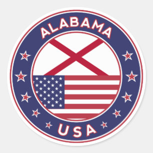 Sticker Rond Alabama