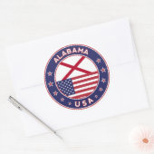 Sticker Rond Alabama (Enveloppe)